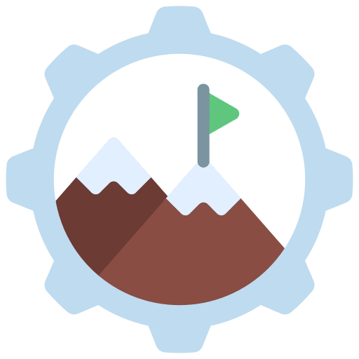 Milestone winner mountain flag icon