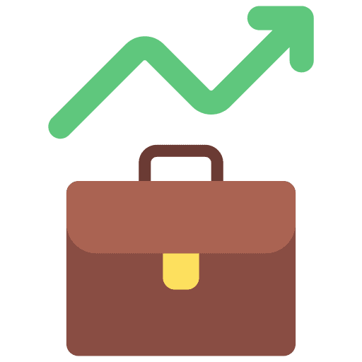 Profit growth finance statistics graph icon
