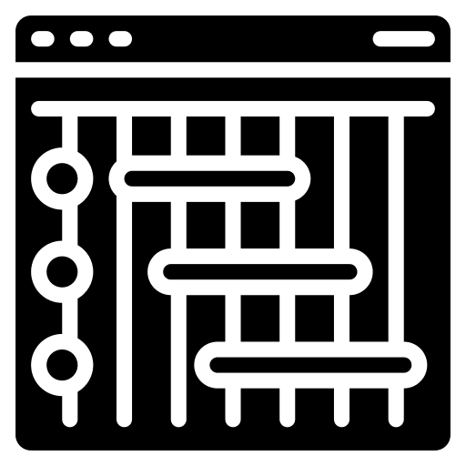 Gantt chart business and finance gantt chart project management icon