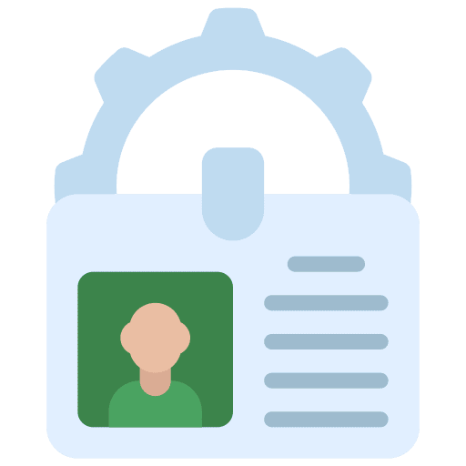 Id card pay card identity id card icon