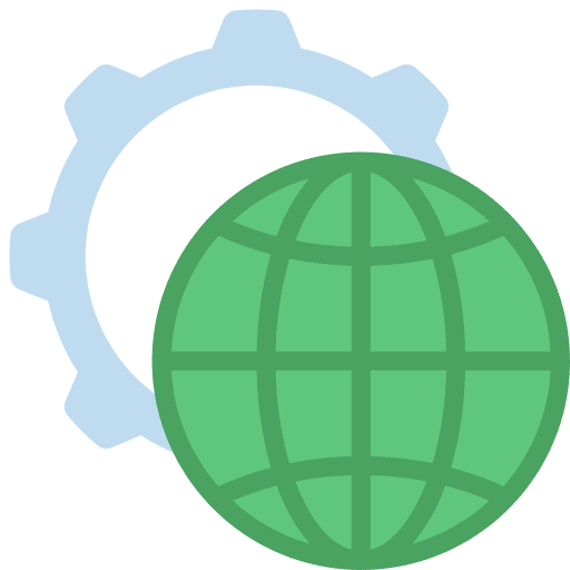 Internet connection globe grid worldwide internet connection icon