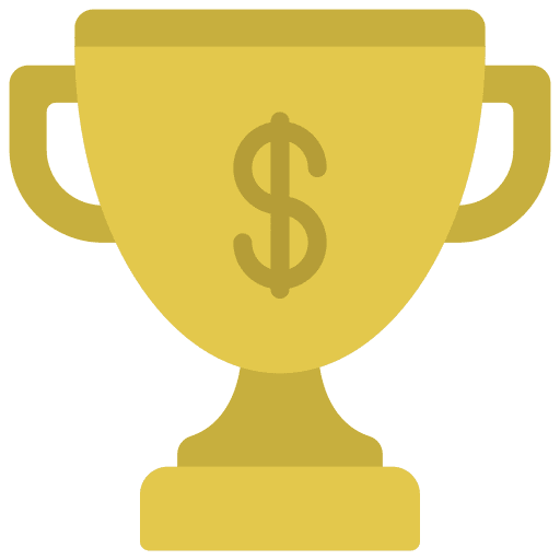 Trophy champion reward prize icon