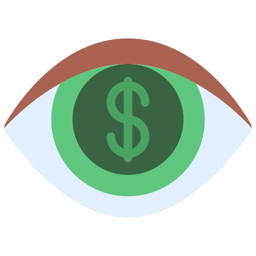 Visionary business vision sight icon