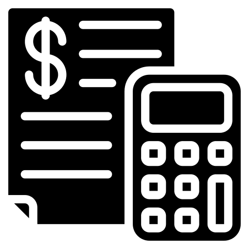 Budgeting calculator cost budgeting icon