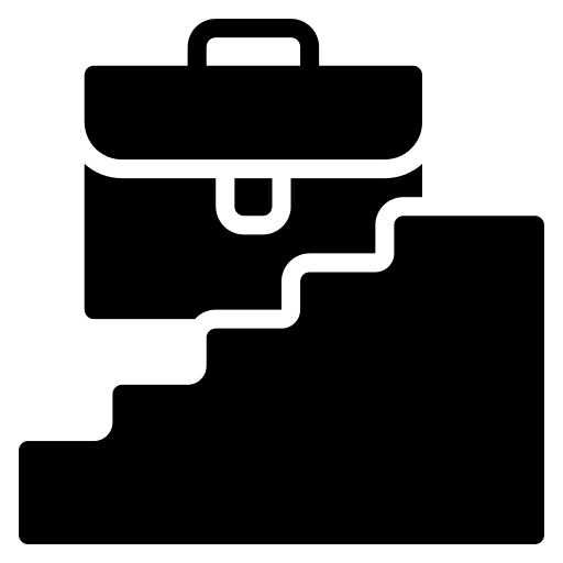 Career path business and finance growth success icon
