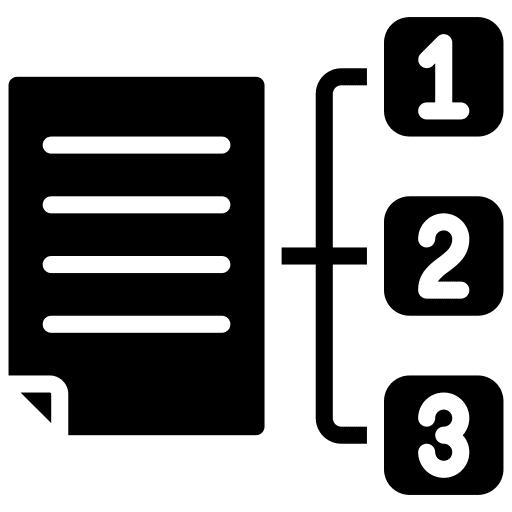 Prioritize business and finance planing process icon