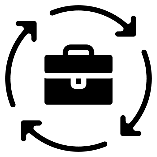 Process strategy workflow work process icon