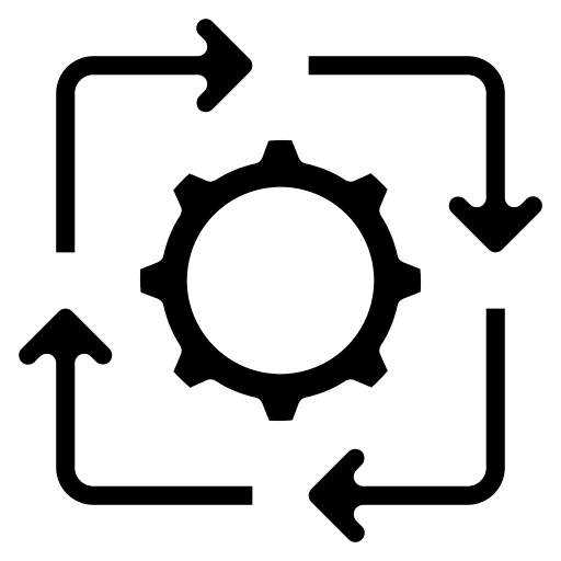 Process transition cycle business and finance icon