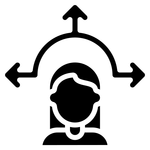 Decision making supervisor people manager icon