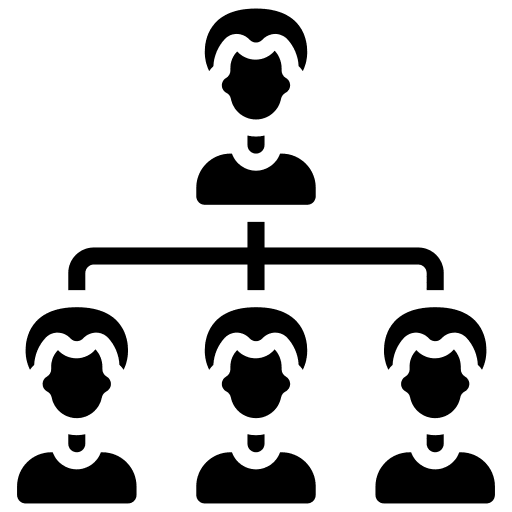 Organization team user hierarchy icon