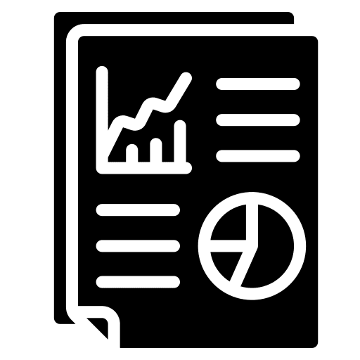 Report pie chart report analysis icon