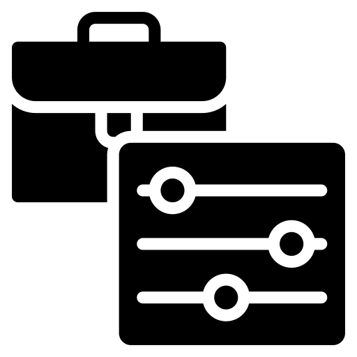 Controls adjust business and finance controls icon