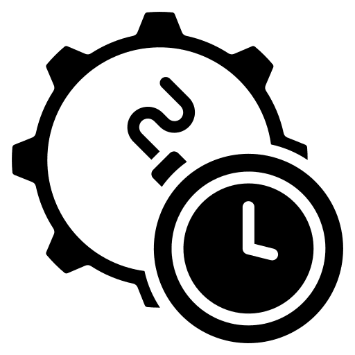 Deadline time management time and date clock icon