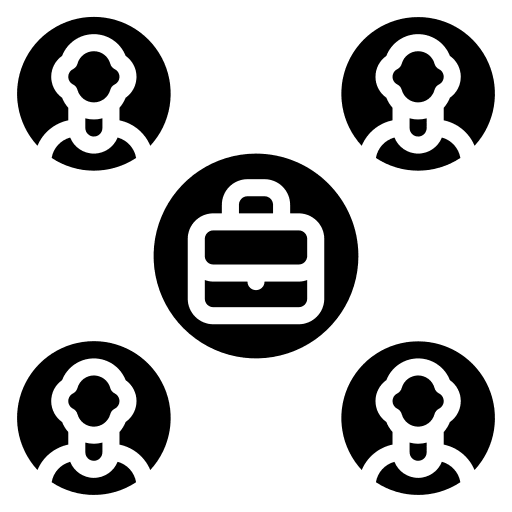 Organization group organization network icon
