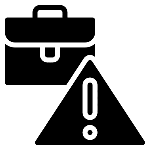 Risk management risk management signaling business icon