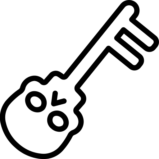 Key key skull security icon