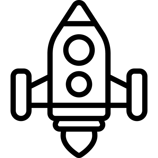 Rocket rocket transport startup icon