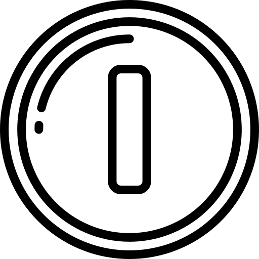 Coin video game credits play icon