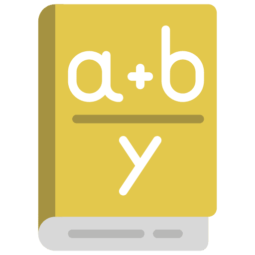 Algebra maths university education icon