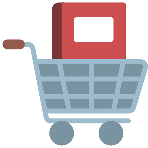 Bookstore bookshop commerce and shopping book icon