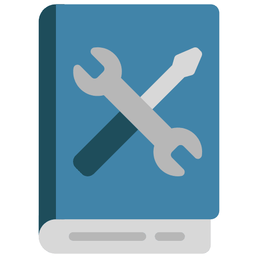 Repair equipment repair equipment book repair icon