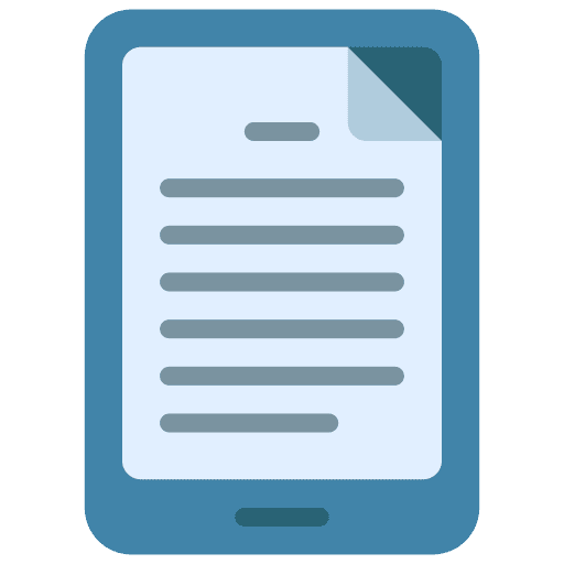 Ebook online education digital learning electronics icon