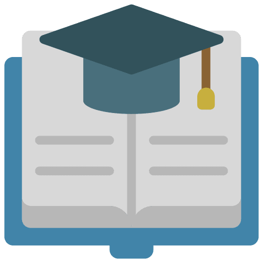 Education elearning graduate cap online education icon