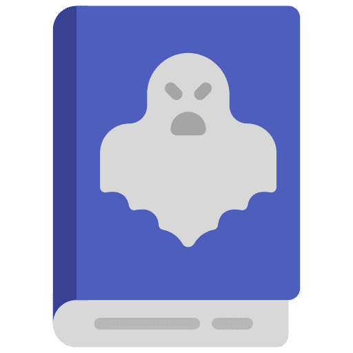 Horror entertainment horror book icon