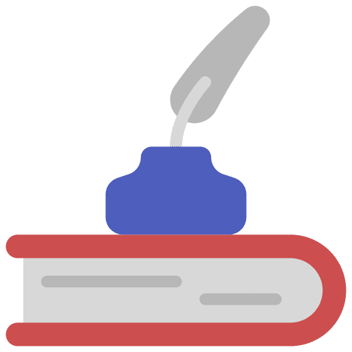 Ink bottle write ink bottle feather pen icon