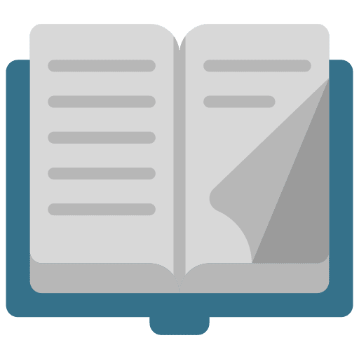 Open book library study education icon