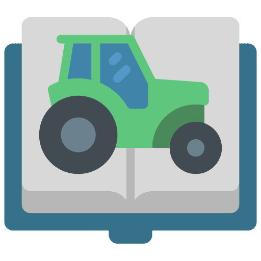 Agricultural education book learn icon