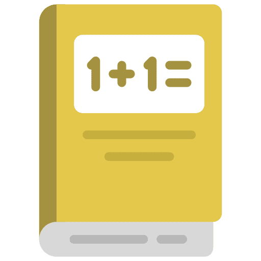 Math book university college education icon