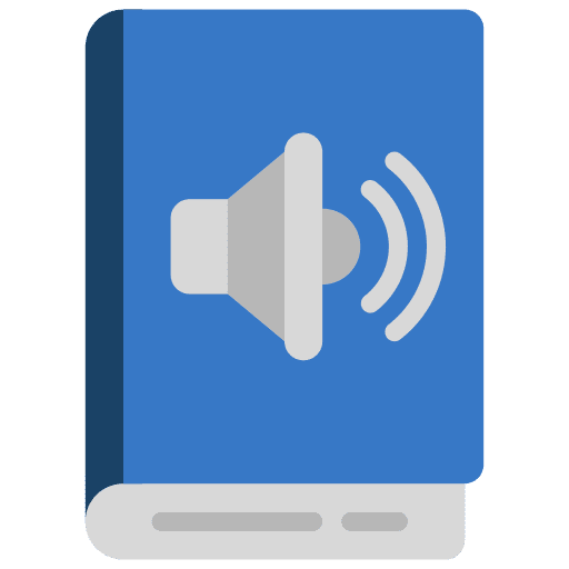 Audio book online education ebook audio book icon