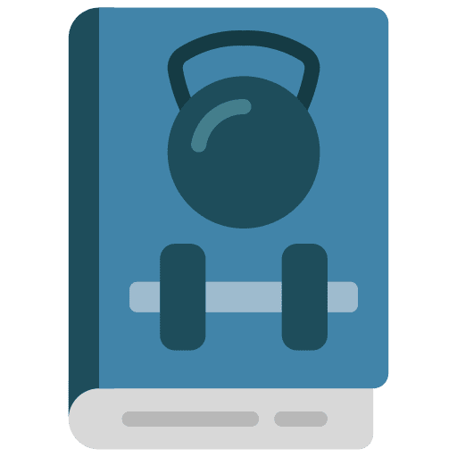 Fitness plans fitness learning icon