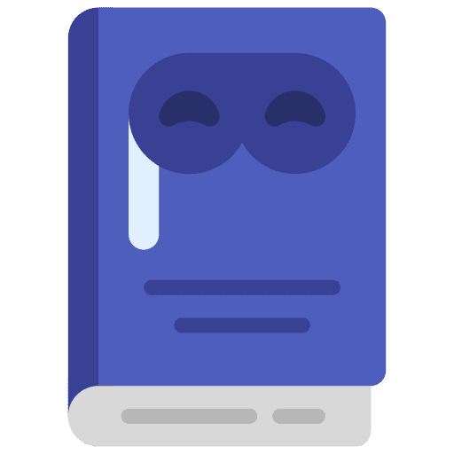 Mystery thriller mysterious story icon