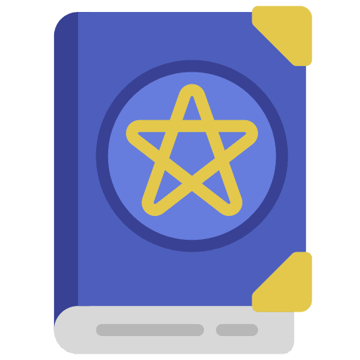 Spell book education spell astrology icon