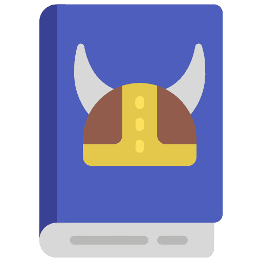 Anthropology history book nordic education icon