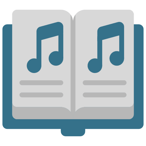 Music book musical note music book education icon