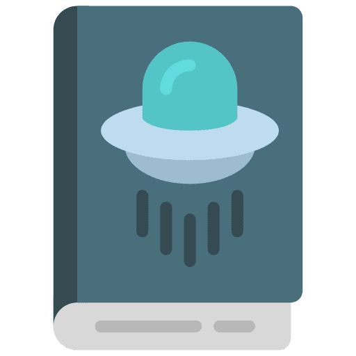 Sci fi literature sci fi book icon