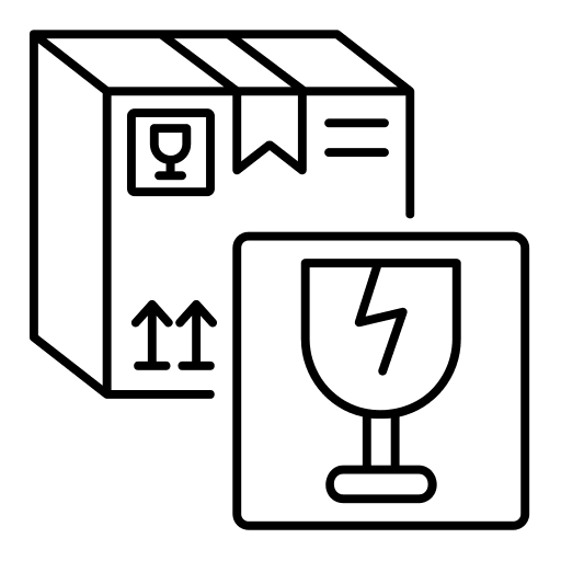 Fragile order shipping and delivery delivery icon Fragile order shipping and delivery delivery icon