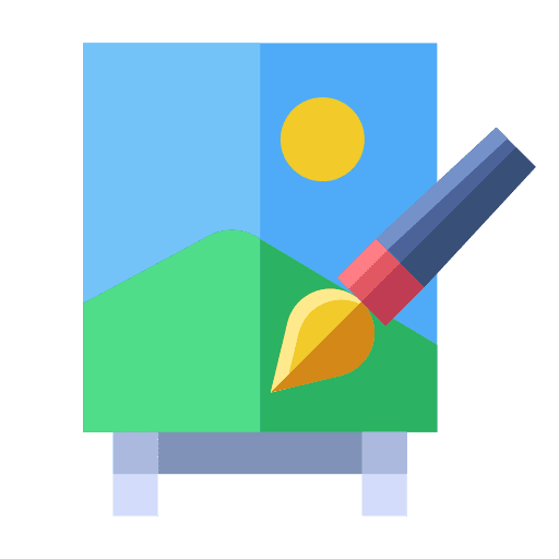 Paint art and design grunge texture icon