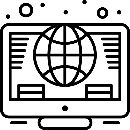 Global economy online investment online banking icon