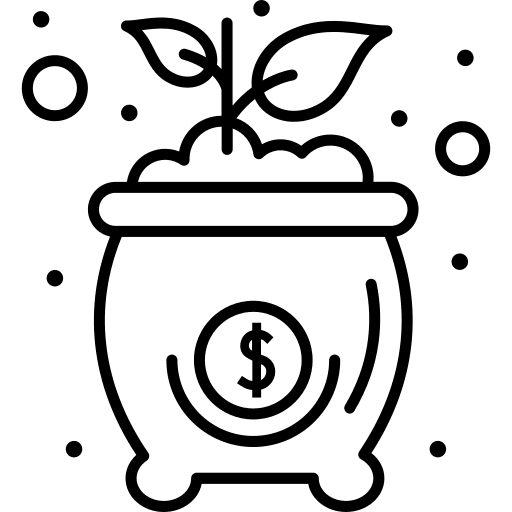 Investment business and finance income investment icon Investment business and finance income investment icon