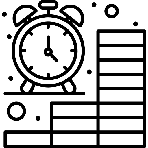 Time money deposit savings icon