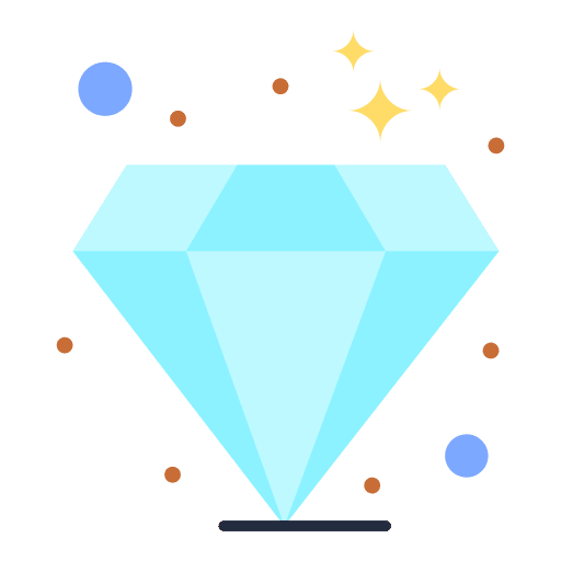 Gem fashion jewelry values icon