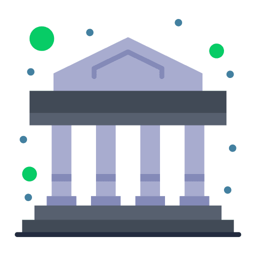 Bank finance and business bank buildings icon Bank finance and business bank buildings icon