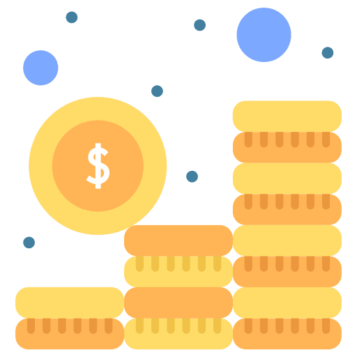 Budget currency coin budget icon Budget currency coin budget icon
