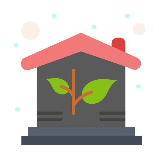 Eco house smarthouse eco home ecology and environment icon