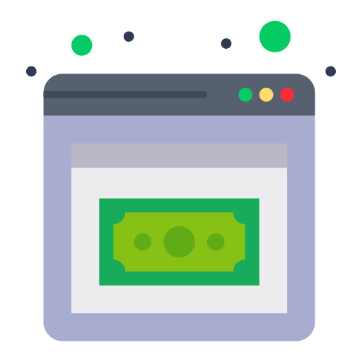 Investment banking business and finance payment icon Investment banking business and finance payment icon