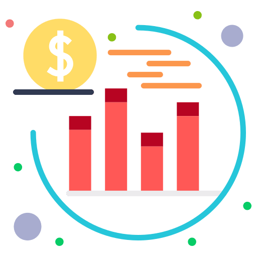 Investment seo business and finance analysis icon Investment seo business and finance analysis icon